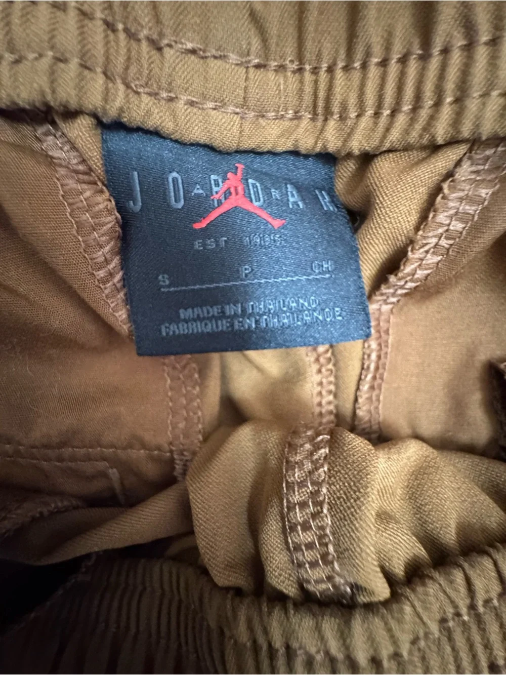 Jordan Men's Brown Joggers with White Jumpman